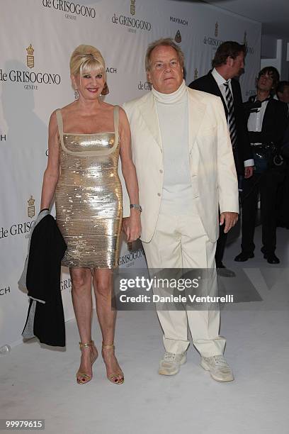 Ivana Trump and Massimo Gargia attend the de Grisogono party at the Hotel Du Cap on May 18, 2010 in Cap D'Antibes, France.