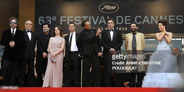 Members of the jury US director and president of the jury Tim Burton, Head of Italy's national film museum Alberto Barbera, Spanish director Victor...