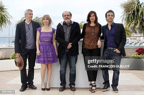 Cinefondation jury members Spanish actress Marc Recha, Russian actress Dinara Droukarova, Brazilian director Carlos Diegues, French actress Emanuelle...