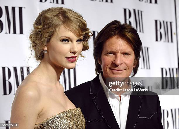 Taylor Swift and John Fogerty attend BMI's 58th annual Pop Awards at the Beverly Wilshire Hotel on May 18, 2010 in Beverly Hills, California.