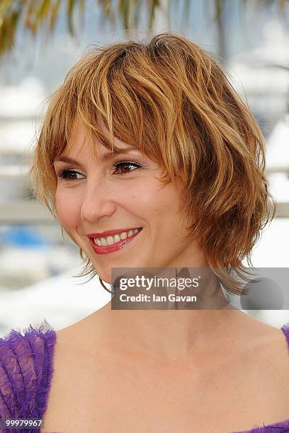 Member of the Jury Dinara Droukarova attends the 'Jury Cinefondation' Photocall at the Palais des Festivals during the 63rd Annual Cannes Film...