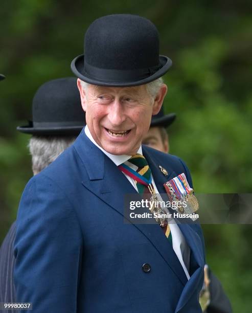 Prince Charles, Prince of Wales attends the Combined Cavalry Old Comrades Parade and Memorial Service in Hyde Park on May 9, 2010 in London, England.