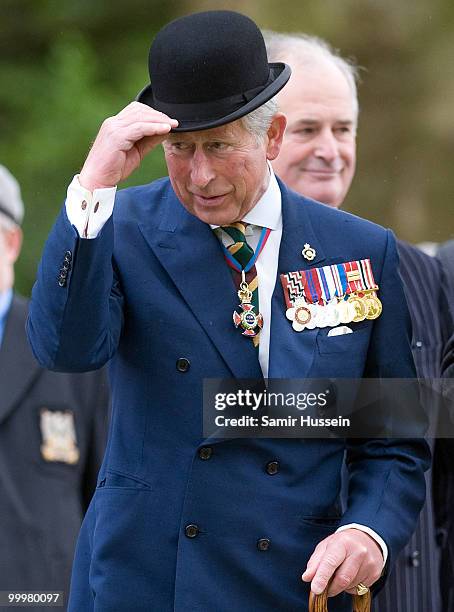 Prince Charles, Prince of Wales attends the Combined Cavalry Old Comrades Parade and Memorial Service in Hyde Park on May 9, 2010 in London, England.