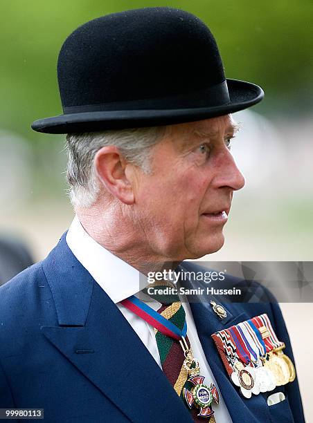 Prince Charles, Prince of Wales attends the Combined Cavalry Old Comrades Parade and Memorial Service in Hyde Park on May 9, 2010 in London, England.