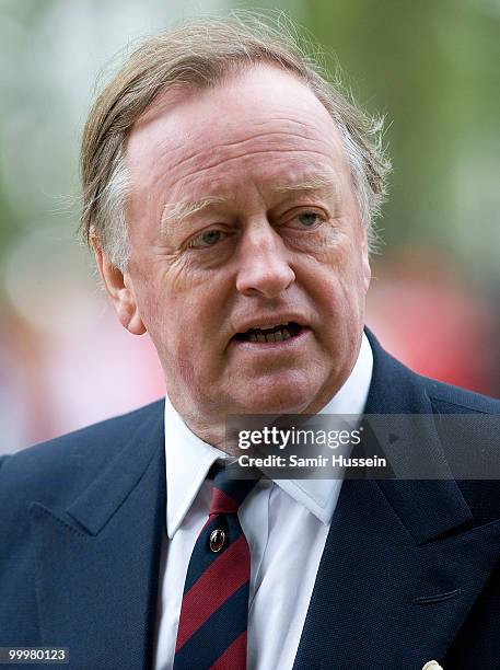 Andrew Parker Bowles attends the Combined Cavalry Old Comrades Parade and Memorial Service in Hyde Park on May 9, 2010 in London, England.