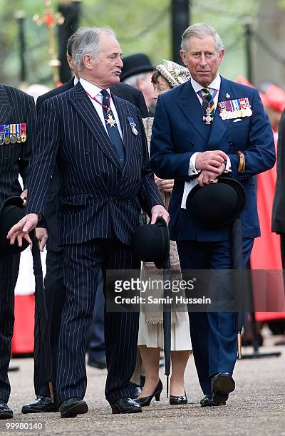 Prince Charles, Prince of Wales attends the Combined Cavalry Old Comrades Parade and Memorial Service in Hyde Park on May 9, 2010 in London, England.