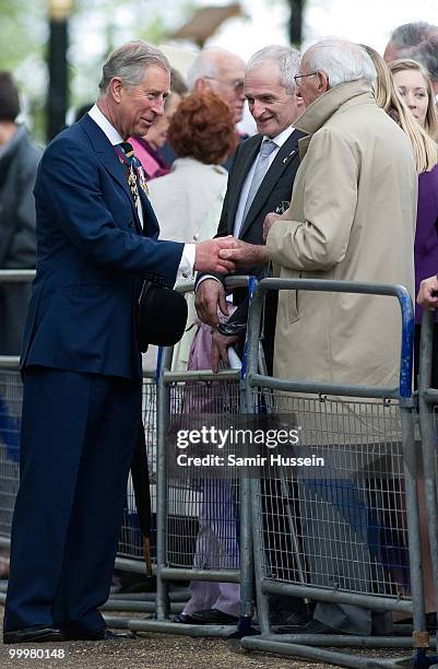 Prince Charles, Prince of Wales attends the Combined Cavalry Old Comrades Parade and Memorial Service in Hyde Park on May 9, 2010 in London, England.