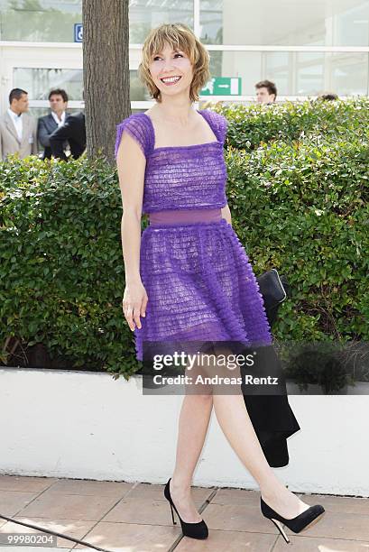 Member of the Jury Dinara Droukarova attends the 'Jury Cinefondation' Photocall at the Palais des Festivals during the 63rd Annual Cannes Film...