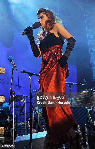 Paloma Faith performs at the Cheltenham Jazz Festival on May 3, 2010 in Cheltenham, England.