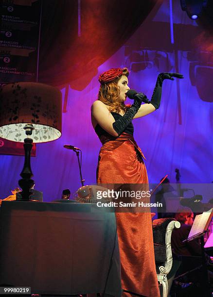 Paloma Faith performs at the Cheltenham Jazz Festival on May 3, 2010 in Cheltenham, England.