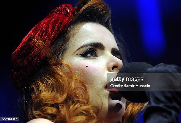 Paloma Faith performs at the Cheltenham Jazz Festival on May 3, 2010 in Cheltenham, England.