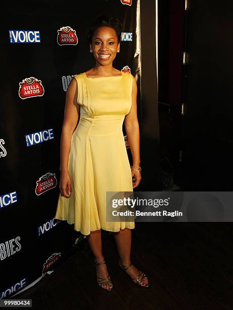 Actress Anika Noni Rose attends the 55th Annual OBIE awards at Webster Hall on May 17, 2010 in New York City.