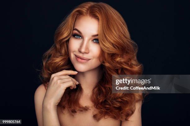 studio shot of young beautiful woman - coffeeandmilk stock pictures, royalty-free photos & images