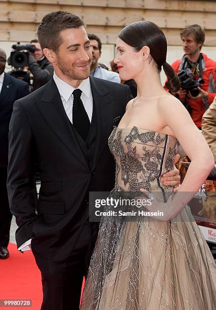 Jake Gyllenhaal and Gemma Arterton arrive at the world premiere of 'Prince of Persia: The Sands of Time', at the Vue Westfield cinema, on May 9, 2010...