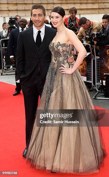 Jake Gyllenhaal and Gemma Arterton arrive at the world premiere of 'Prince of Persia: The Sands of Time', at the Vue Westfield cinema, on May 9, 2010...