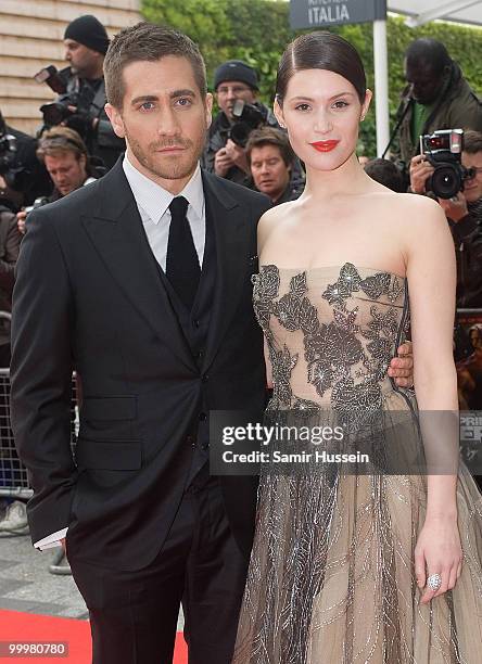 Jake Gyllenhaal and Gemma Arterton arrive at the world premiere of 'Prince of Persia: The Sands of Time', at the Vue Westfield cinema, on May 9, 2010...