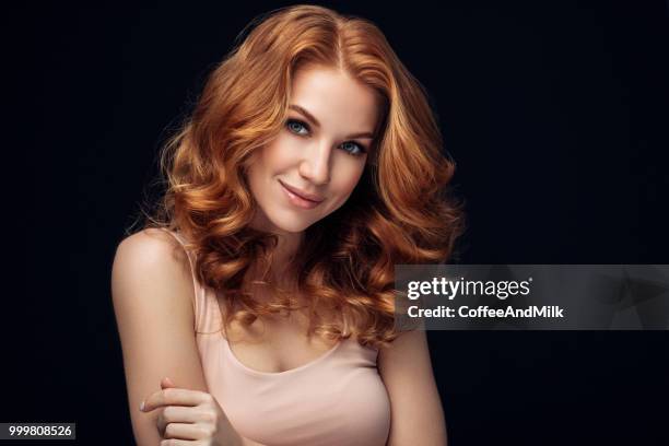 red haired woman - coffeeandmilk stock pictures, royalty-free photos & images