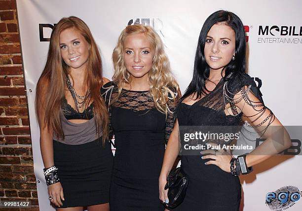 Singers Klara Elias, Alma Goodman & Camilla Stones arrive at The All-American Rejects world premiere of "Turn Me On 3" at cinespace on May 18, 2010...