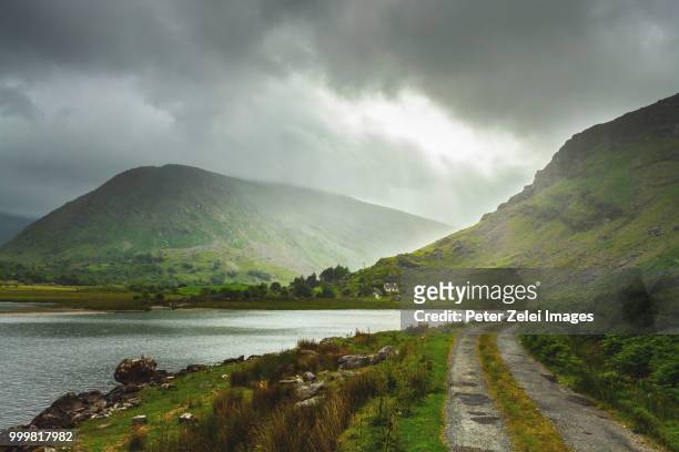 landscape along the ring of kerry, ireland - ireland stock pictures, royalty-free photos & images