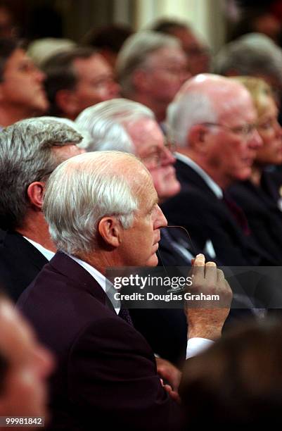 Christopher Shays, R-CT., during the Commemorative Joint Meeting of Congress held at Federal Hall in New York City.