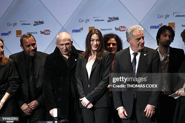 French First Lady and Global Fund's ambassador, Carla Bruni-Sarkozy , attends the international launch of the "Born HIV free" campaign by the Global...