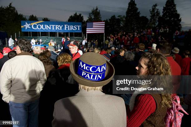 People arrived as early as 5:30 to get a good seat to see Alaska Gov. Sarah Palin speak at J.R. Festival Lakes at Leesburg Virginia on October 27,...