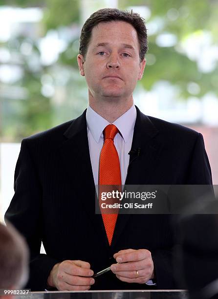 Nick Clegg, the Deputy Prime Minister, delivers a speech setting out the Government's plans for political reform at the City and Islington College on...