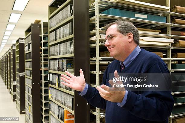 Edward Redmond a cartographic reference specialist with the LOC gives a tour of fire insurance maps of Capitol Hill from 1860-1950 to residents of...