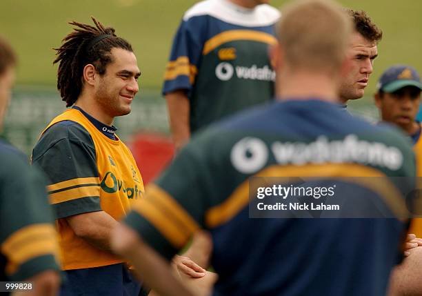 George Smith of the Wallabies during the Wallabies Training session held at T.G. Millner Field, Sydney, Australia. DIGITAL IMAGE Mandatory Credit:...