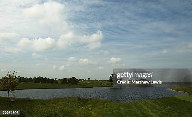 General view of the 8th hole during the Glenmuir PGA Professional Championship Regional Qualifier at the Oxfordshire Golf Club on May 19, 2010 in...