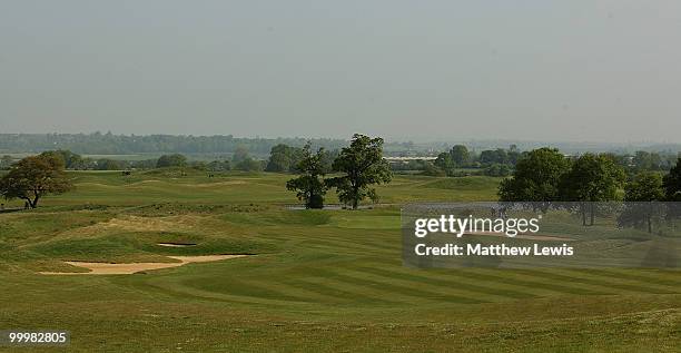General view of the 1st hole during the Glenmuir PGA Professional Championship Regional Qualifier at the Oxfordshire Golf Club on May 19, 2010 in...
