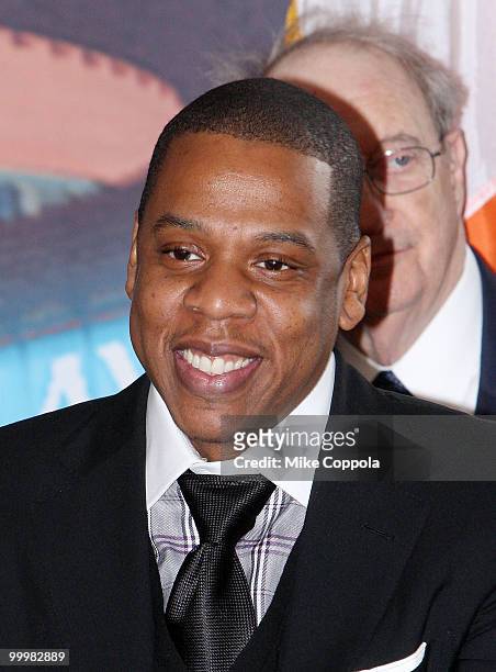 Rapper/entrepreneur Jay-Z attends the ceremonial groundbreaking for Barclays Center at Atlantic Yards on March 11, 2010 in New York City.