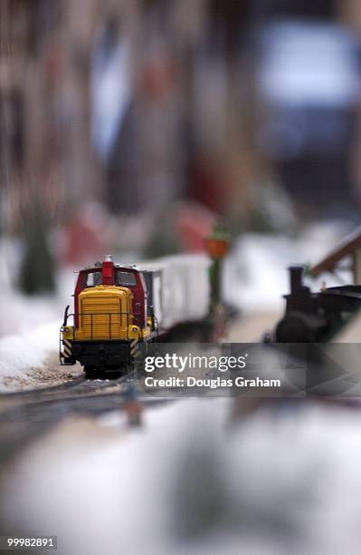 Model railroad layout for the Norwegian Christmas at Union Station.