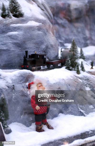 Model railroad layout for the Norwegian Christmas at Union Station.