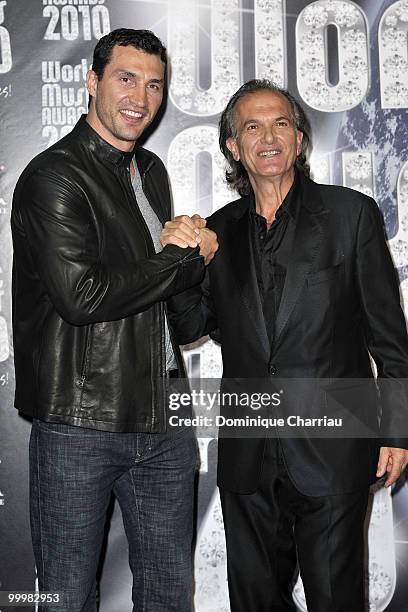 Wladimir Klitschko and John Martinotti attend the World Music Awards 2010 at the Sporting Club on May 18, 2010 in Monte Carlo, Monaco.