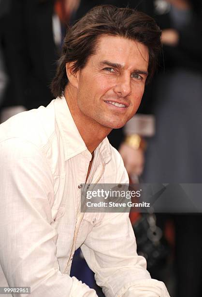 Tom Cruise attends the Jerry Bruckheimer Hand And Footprint Ceremony at Grauman's Chinese Theatre on May 17, 2010 in Hollywood, California.