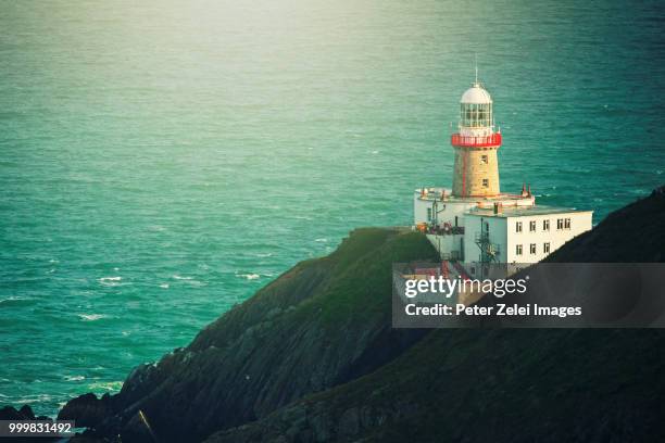 baily lighthouse, howth head in dublin, ireland - dublin 個照片及圖片檔