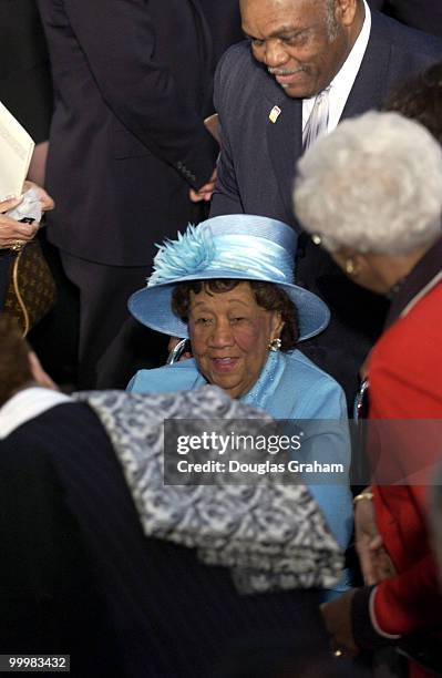 Dorothy Height at her Gold Medal Ceremony in the U.S. Capitol Rotunda.