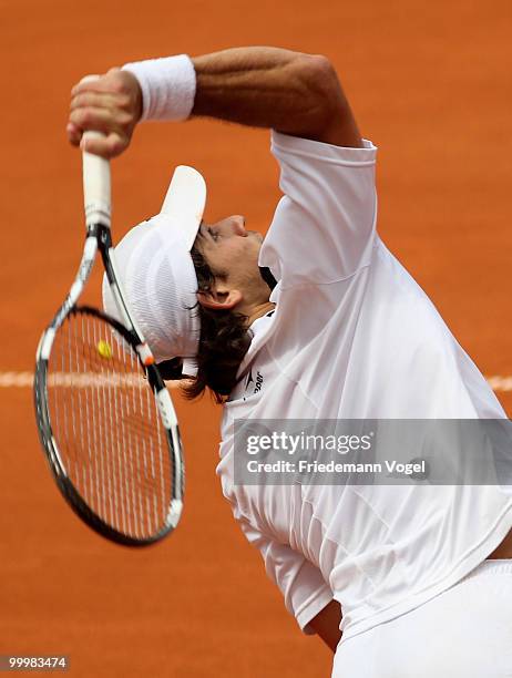 Eduardo Schwank of Argentina in action during his match against Andreas Beck of Germany during day four of the ARAG World Team Cup at the Rochusclub...