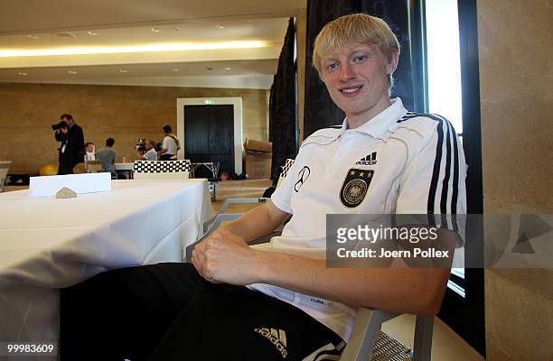 Andreas Beck of Germany is pictured during a press conference at Verdura Golf and Spa Resort on May 19, 2010 in Sciacca, Italy.
