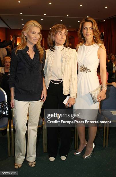 Patricia Rato, Paloma Segrelles and Paloma Cuevas attend the 'Young People On The 21st Century And The Bullfighting World' conference on May 18, 2010...