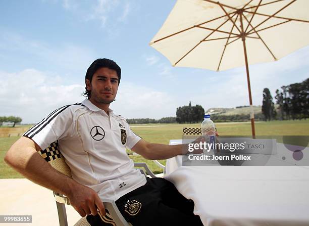 Serdar Tasci of Germany is pictured during a press conference at Verdura Golf and Spa Resort on May 19, 2010 in Sciacca, Italy.