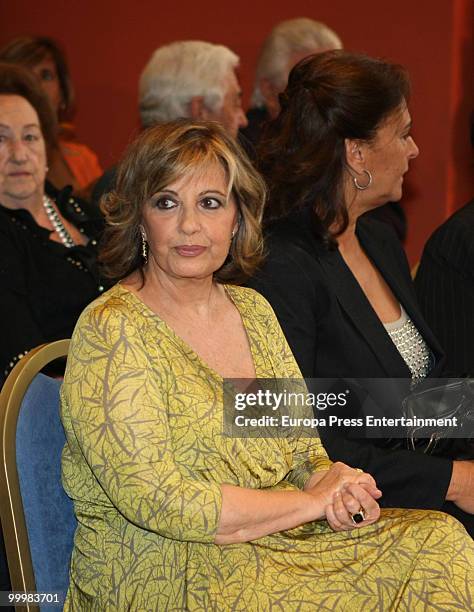 Maria Teresa Campos and Carmen Tello attend the 'Young People On The 21st Century And The Bullfighting World' conference on May 18, 2010 in Madrid,...