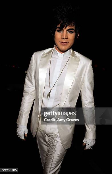 Singer Adam Lambert arrives at The Art of Elysium's 3rd Annual Black Tie Charity Gala "Heaven" on January 16, 2010 in Beverly Hills, California.