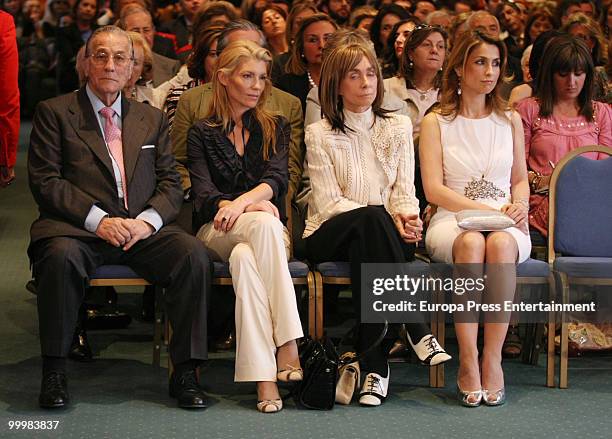 Victoriano Valencia, Patricia Rato, Paloma Segrelles and Paloma Cuevas attend the 'Young People On The 21st Century And The Bullfighting World'...