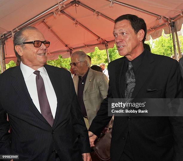 Actor Jack Nicholson and comedian Joe Piscopo attend the 3rd Annual New Jersey Hall of Fame Induction Ceremony at the New Jersey Performing Arts...