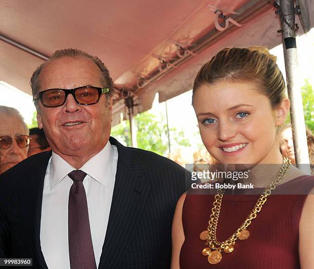 Actor Jack Nicholson and daughter Lorraine Nicholson attend the 3rd Annual New Jersey Hall of Fame Induction Ceremony at the New Jersey Performing...