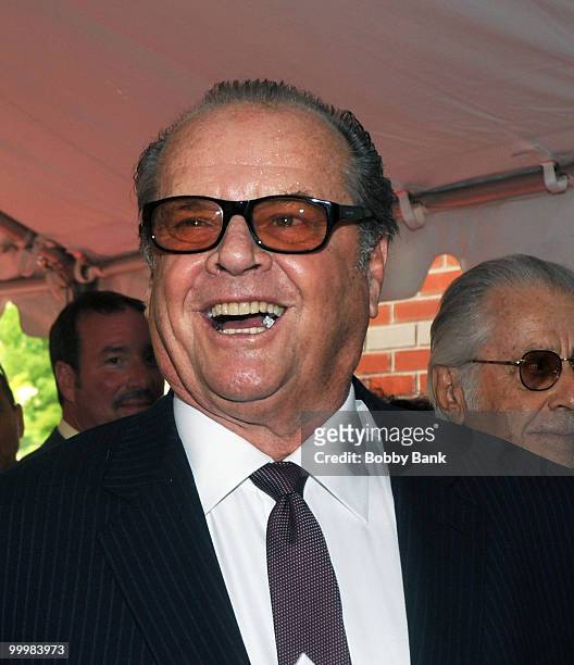 Actor Jack Nicholson attends the 3rd Annual New Jersey Hall of Fame Induction Ceremony at the New Jersey Performing Arts Center on May 2, 2010 in...
