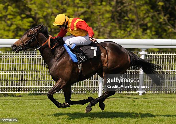 Snow Fairy and Eddie Ahern win The Blue Square Height Of Fashion Stakes from Pipette at Goodwood racecourse on May 19, 2010 in Chichester, England