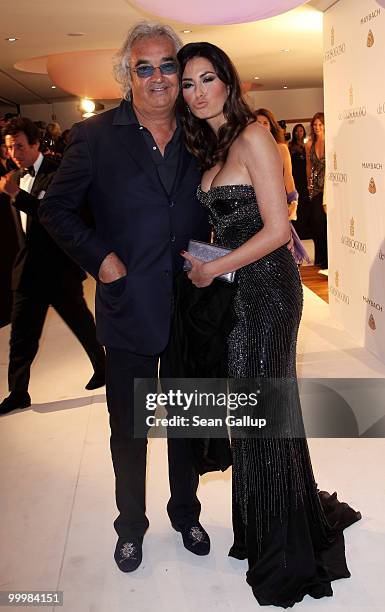 Flavio Briatore and Elisabetta Briatore attend the de Grisogono party at the Hotel Du Cap on May 18, 2010 in Cap D'Antibes, France.